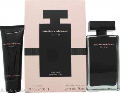 Narciso Rodriguez For Her Gift Set 100ml + 75ml Body Lotion