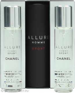 Chanel Allure Homme Sport Gift Set 20ml EDT Spray + 2 x Refills